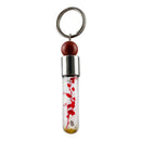 Schlüsselanhänger personalisiert, mit Halbedelstein – Glücksstein, Name oder Text-1