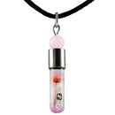 Sternzeichen Krebs, 22. Juni - 22. Juli, Halskette mit Glückstein Rosenquarz und Sternzeichensymbol-1