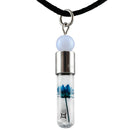 Sternzeichen Zwilling, 21. Mai - 21. Juni, Halskette mit Glücksstein Chalcedon und Sternzeichensymbol-1